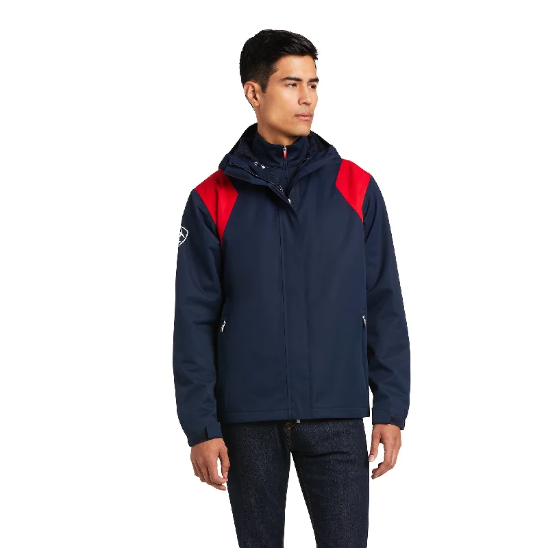 Ariat Men's Spectator Waterproof Navy Team Jacket 10039212