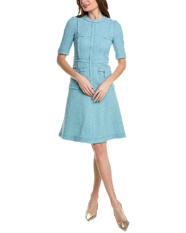 Teri Jon by Rickie Freeman Tweed A-Line Dress