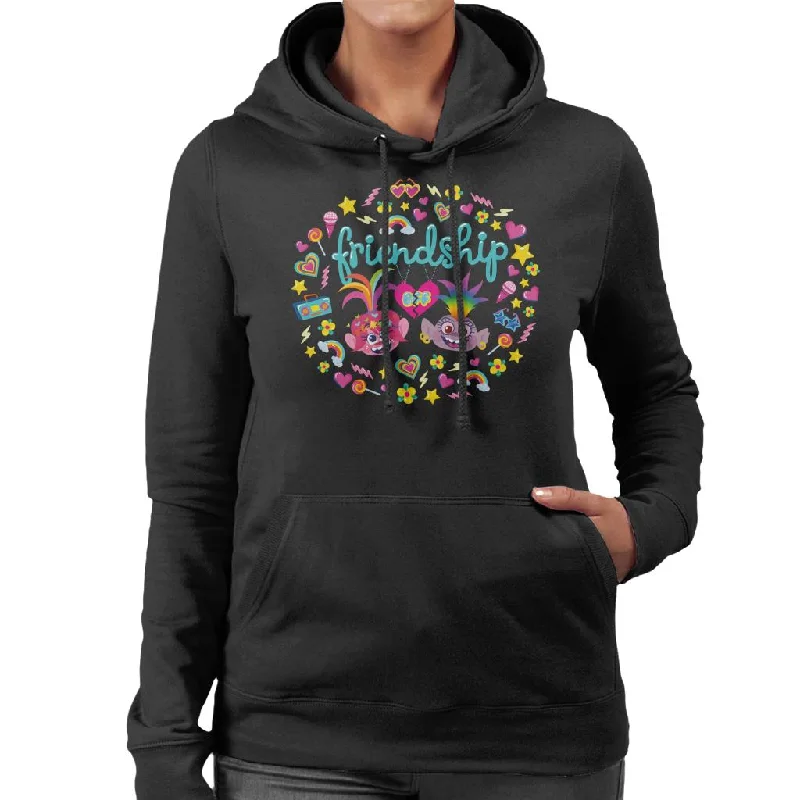 Trolls Poppy And Queen Barb Friendship Women's Hooded Sweatshirt