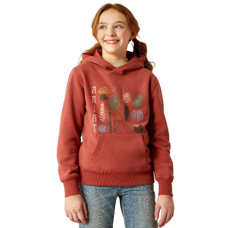 Ariat Youth Girl's Southwest Collections Marsala Red Hoodie 10053887