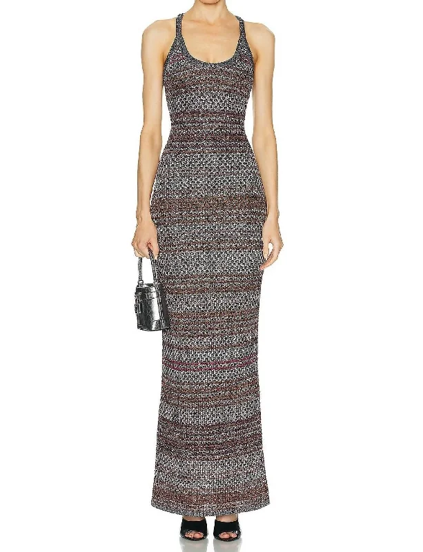 Sleeveless Long Dress In Multicolor