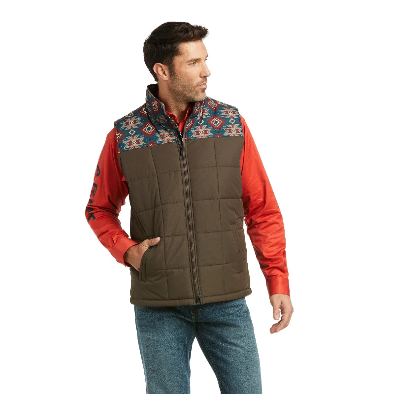 Ariat Men's Cirus Banyan Bark Southwest Concealed Carry Vest 10037546