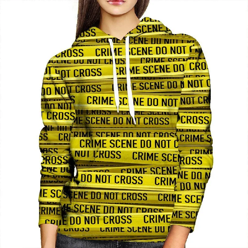 Crime Scene Womens Hoodie