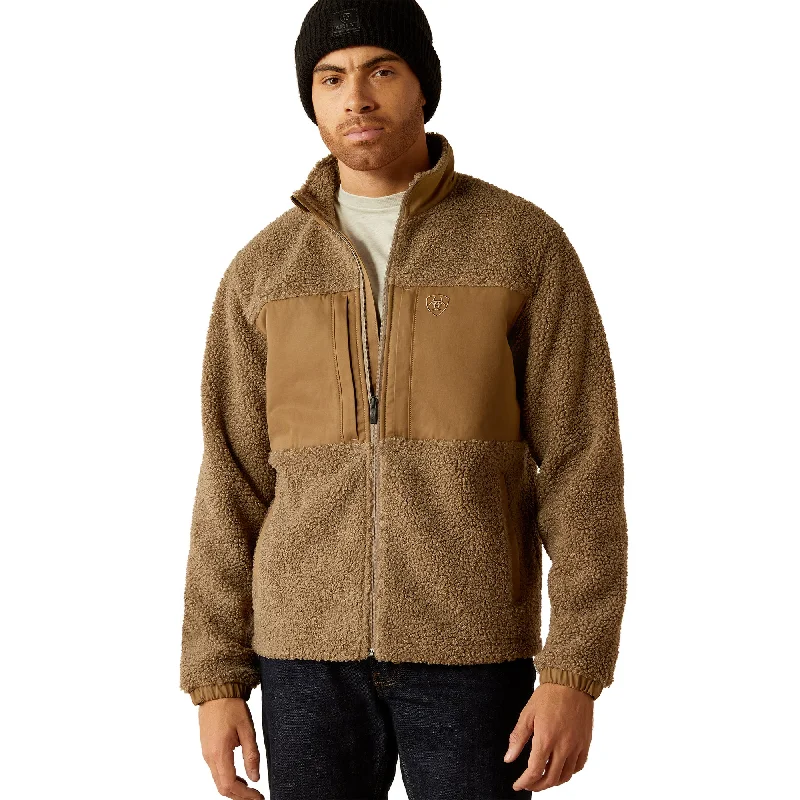 Ariat Men's Odessa Brindle Brown Sherpa Jacket 10052486