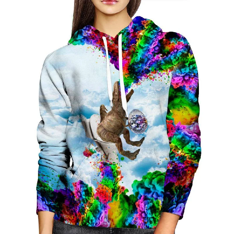 Dino Shats Womens Hoodie