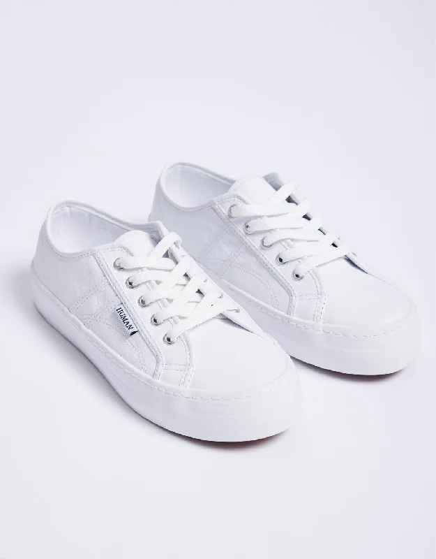 Cass Leather Sneakers - White