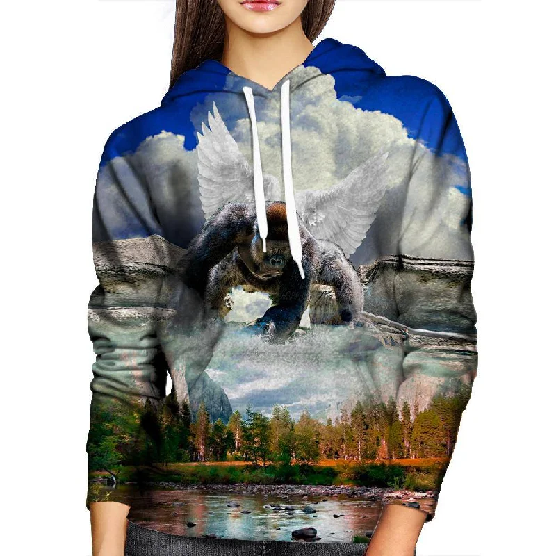 Harambe Watch Over Us Womens Hoodie