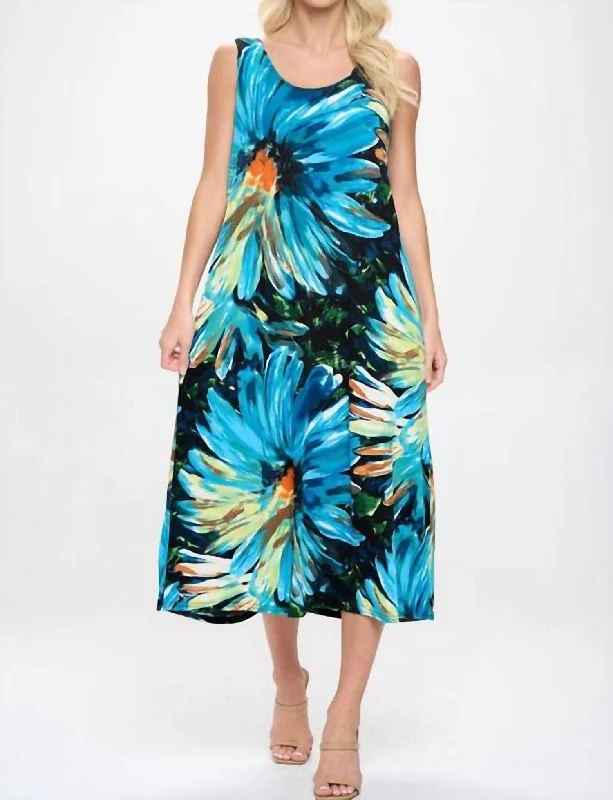 Vacation Vibes Voyage Dress In Multi