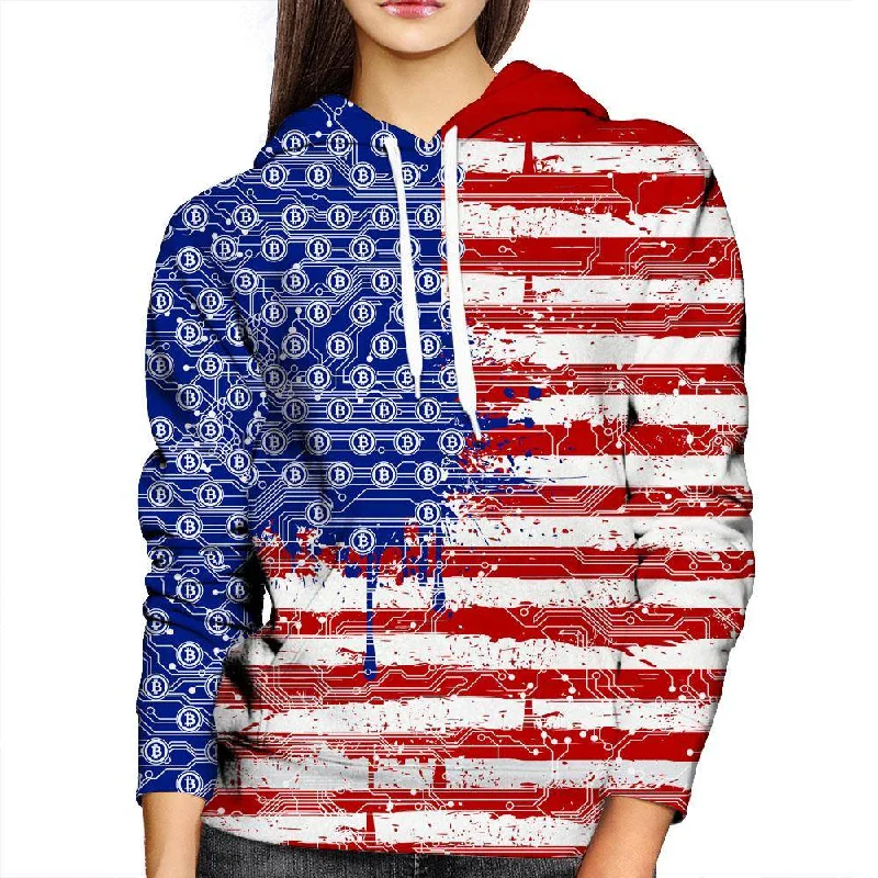 American Bitcoin Womens Hoodie