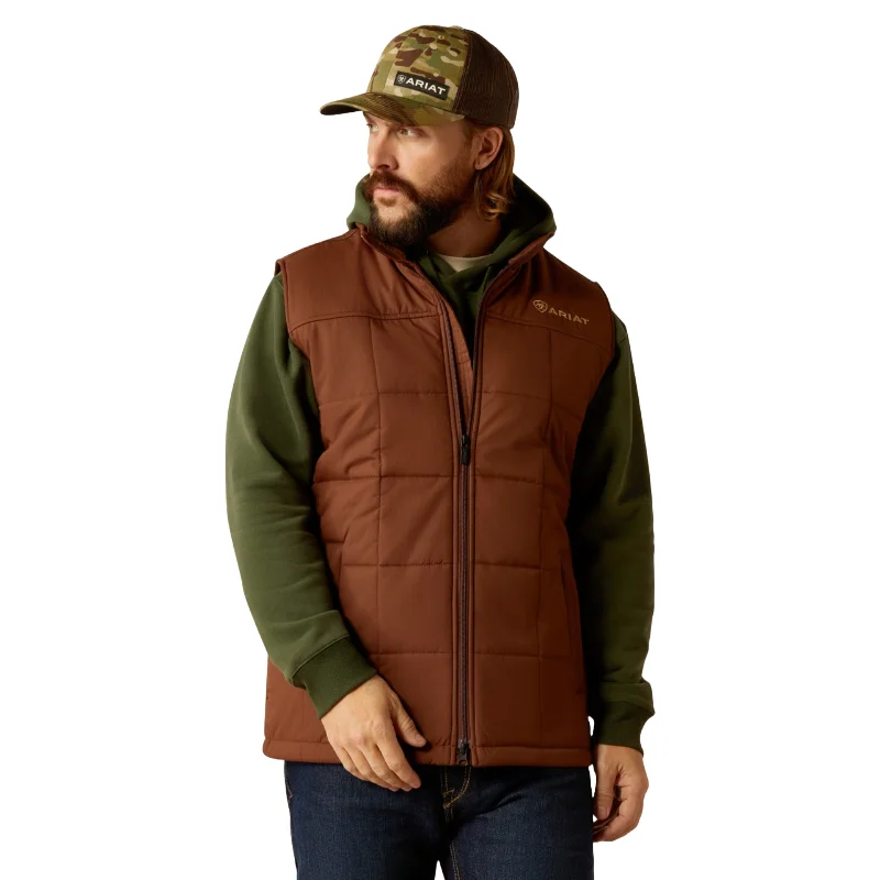 Ariat Men's Crius Potting Soil Brown Insulated Vest 10052814