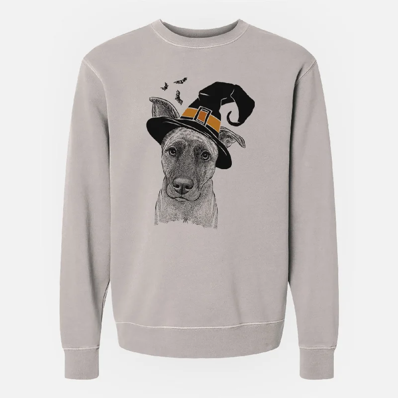 Witch Zoey the Mixed Breed - Unisex Pigment Dyed Crew Sweatshirt