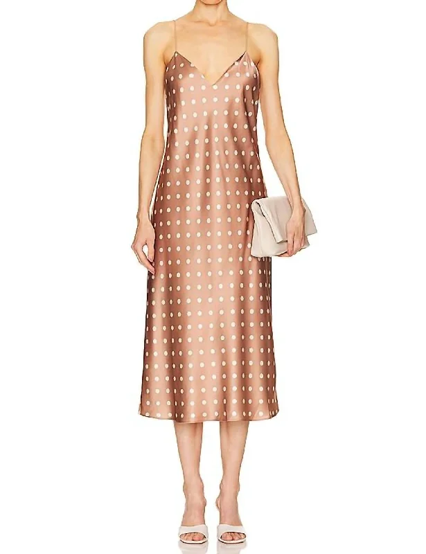 Myla Dress In Macadamia Spot