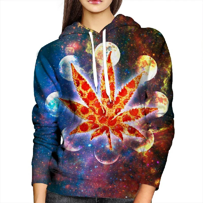 Galactic Weed Womens Hoodie