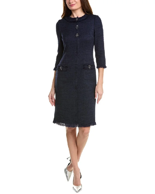 Teri Jon by Rickie Freeman Boucle Sheath Dress