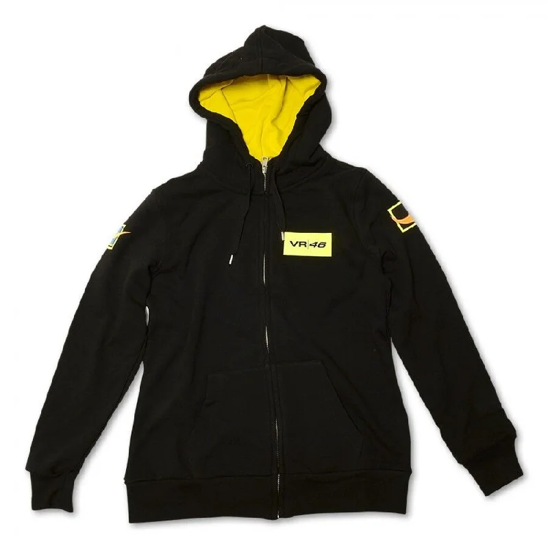 Official Valentino Rossi VR46 Woman'S Zip Up Hoodie - Vrwfl 52304