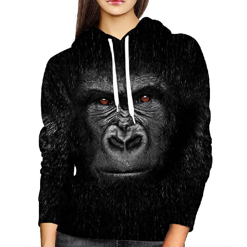 Harambe Face Womens Hoodie