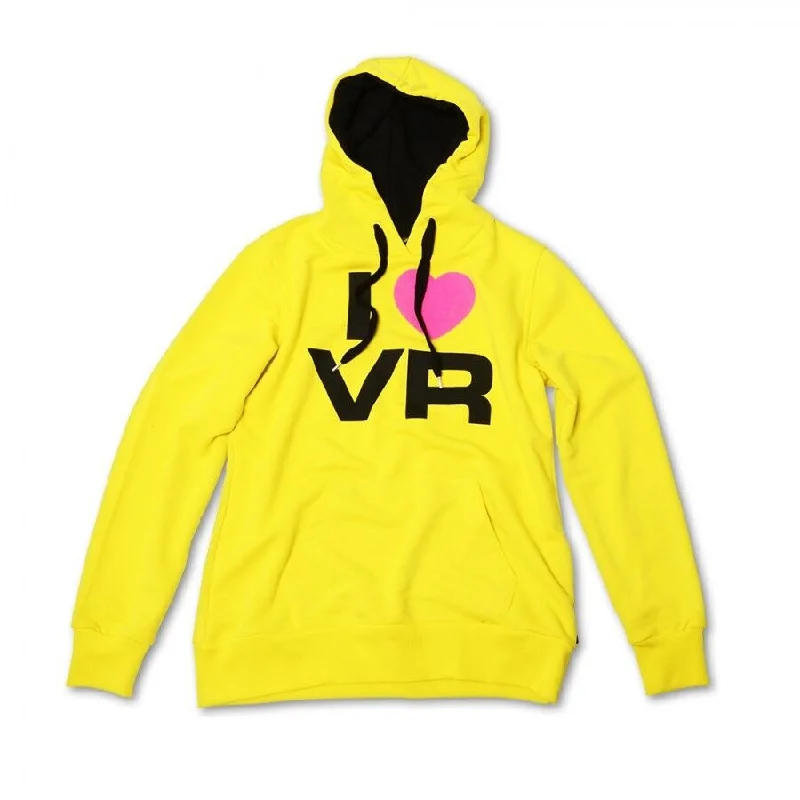 New Official Valentino Rossi VR46 Woman'S Yellow Hoodie Vrwfl 539 01