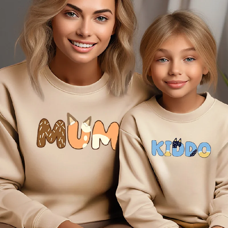 Puppy Dog - Mum & Kiddo Matching Sweatshirts