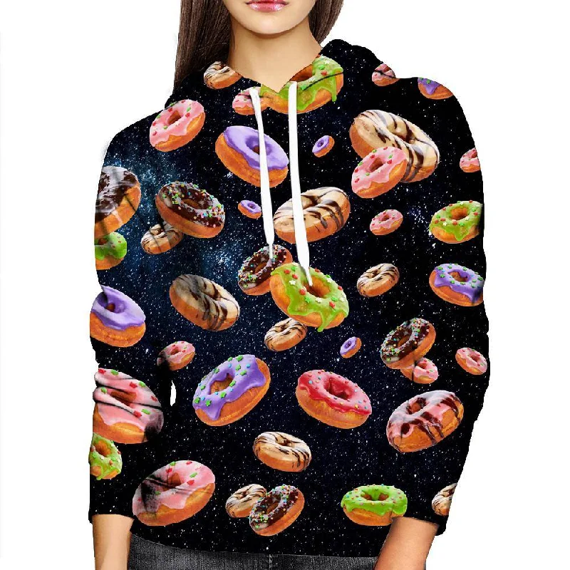 Doughnut And Space Womens Hoodie