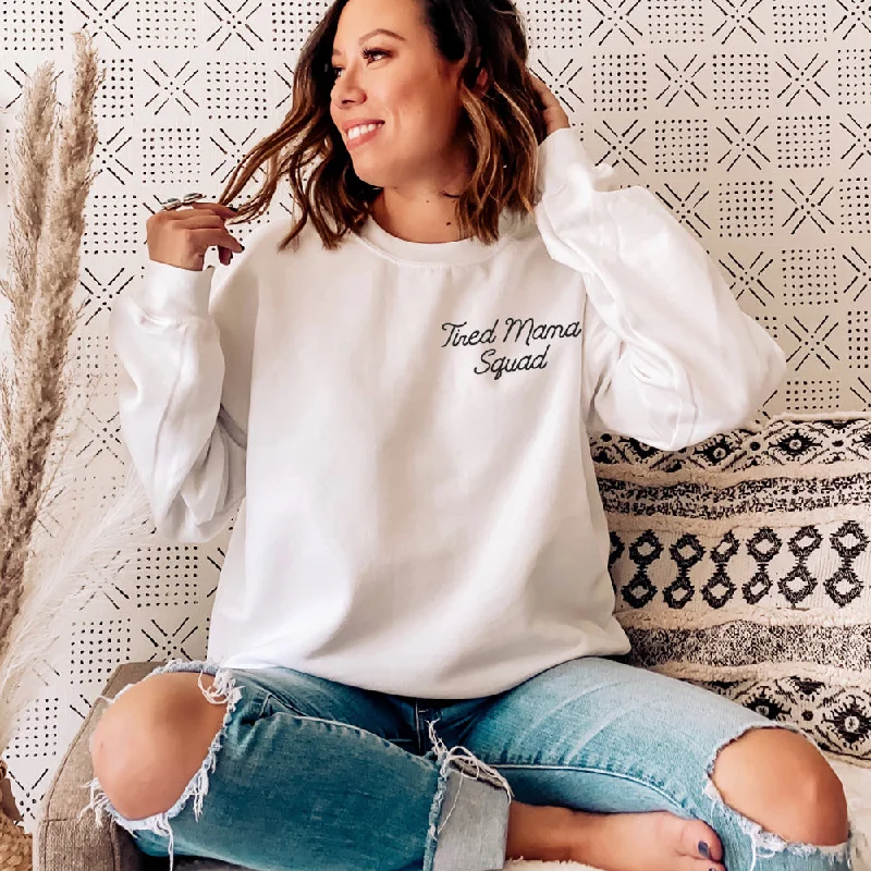 Tired Mama Squad Mini Logo Sweatshirt