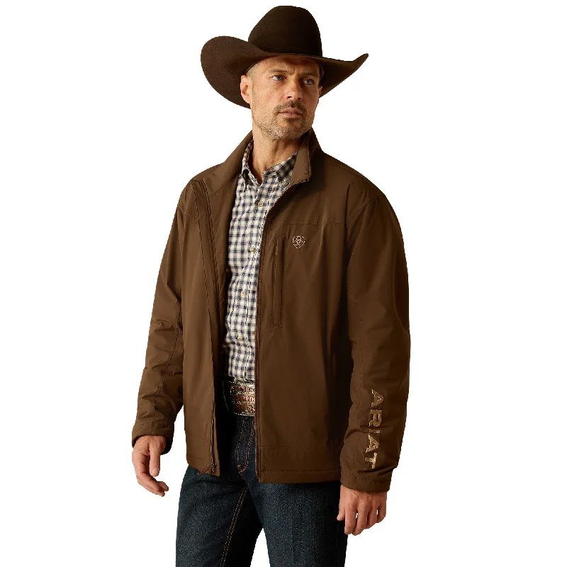 Ariat Men's Pioneer StretchShell Brown Jacket 10054173