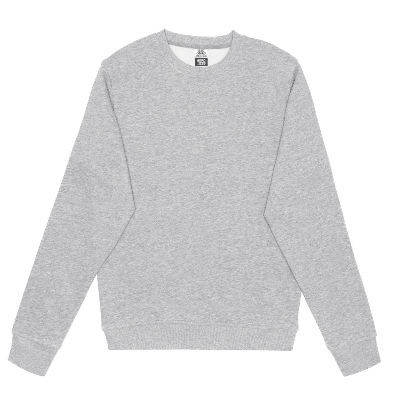 HERO-1020 Unisex Blank Crewneck Sweatshirt - Sport Grey