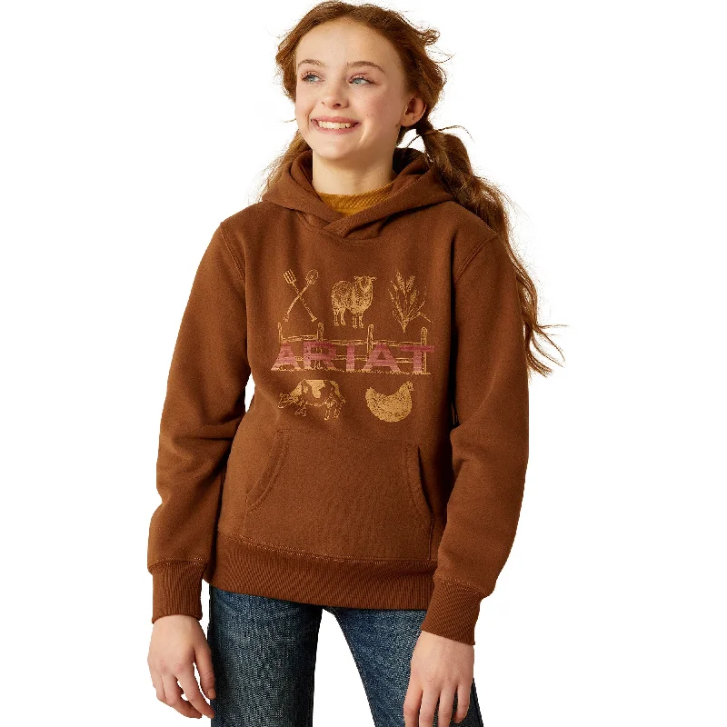 Ariat Youth Girl's Ranch Collections Soft Slit Hoodie 10053888