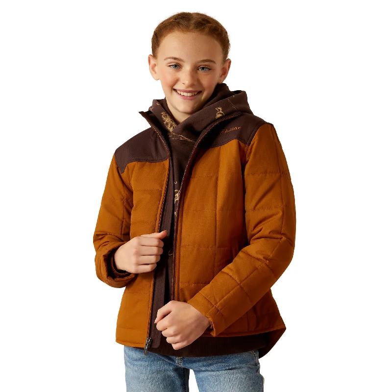 Ariat Youth Girl's Crius Chestnut Horse & Chocolate Plum Jacket 10052472