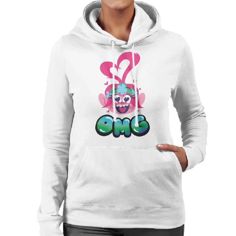 Trolls Queen Poppy Omg Women's Hooded Sweatshirt