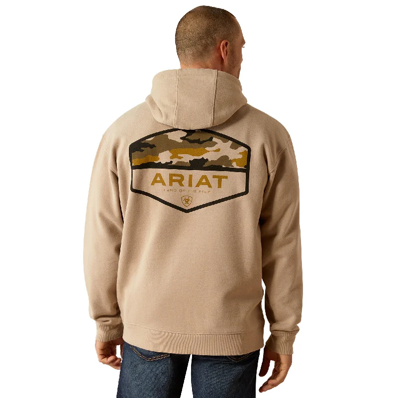 Ariat Men's Camo Hex Beige Hoodie 10052460