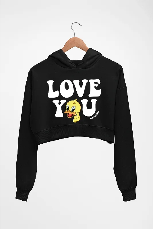 Domrebel Duck Crop HOODIE FOR WOMEN