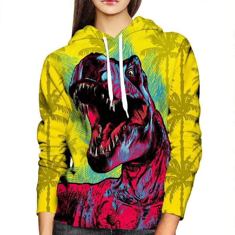 Dino Bite Womens Hoodie