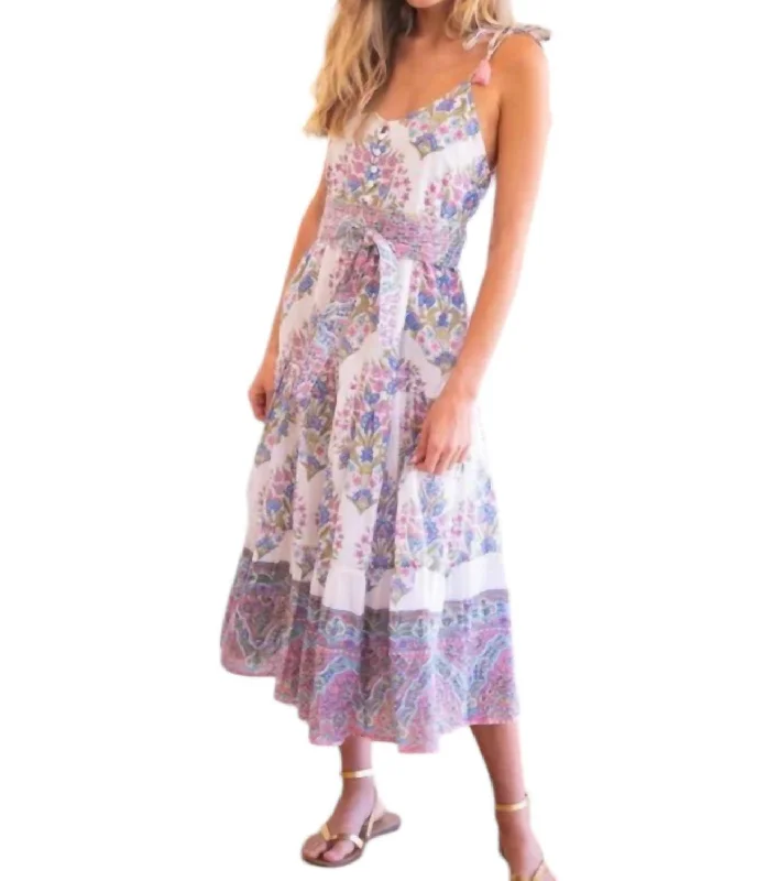 Betina Midi Dress In Floral Bouquet