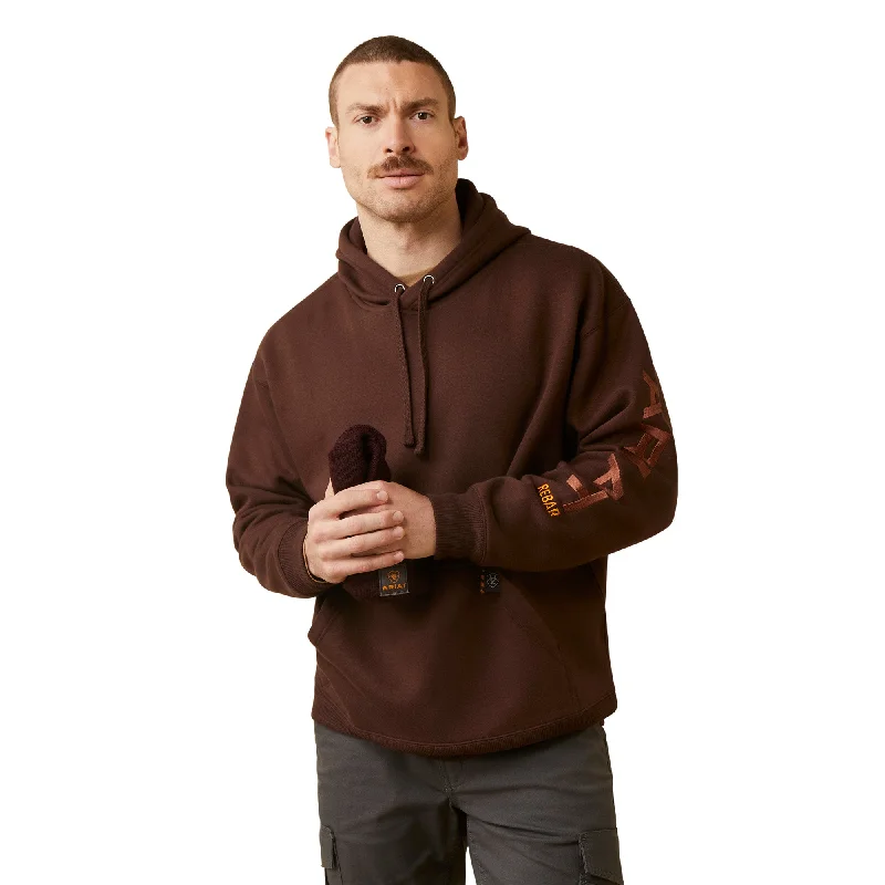 Ariat Men's Rebar Graphic Coffee Bean Pullover Hoodie 10046785