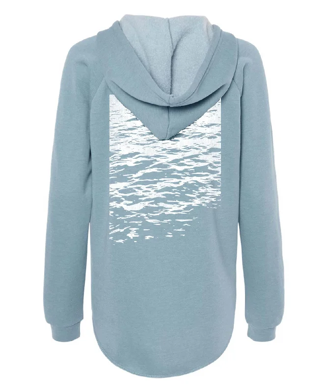 Ocean Waves V-Neck Hoodie