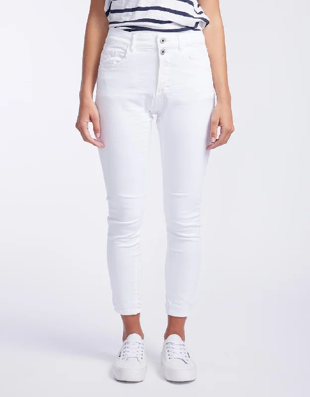 Emma Stretch Jean - White