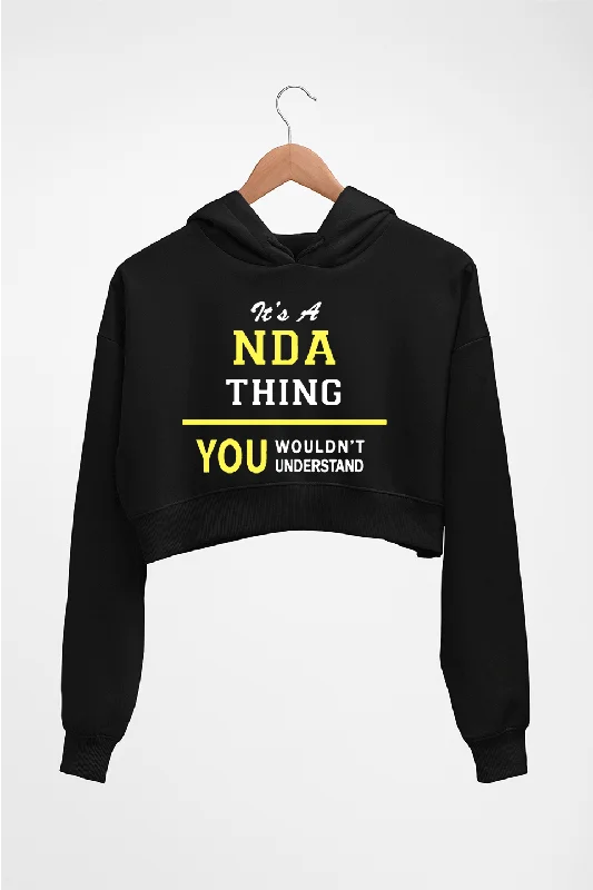 NDA Army Crop HOODIE FOR WOMEN