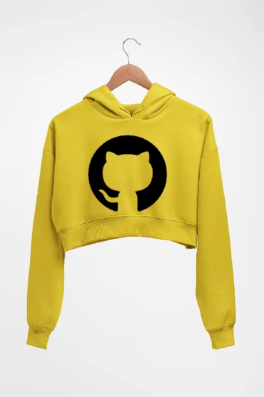 GitHub Crop HOODIE FOR WOMEN