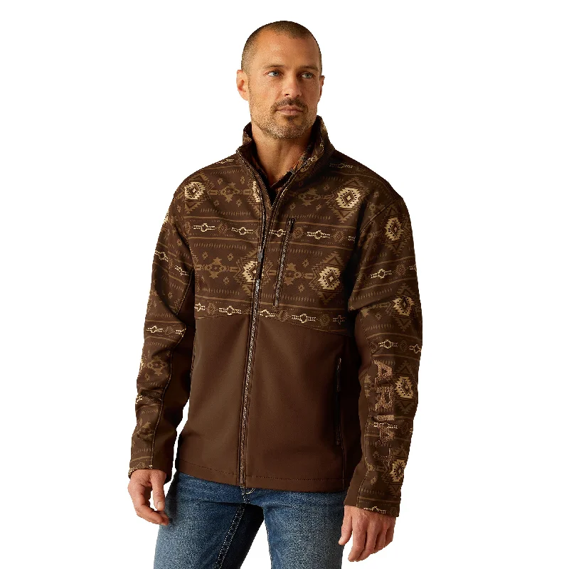 Ariat Men's Logan Banyan Bark Southwest Print Softshell Jacket 10055416