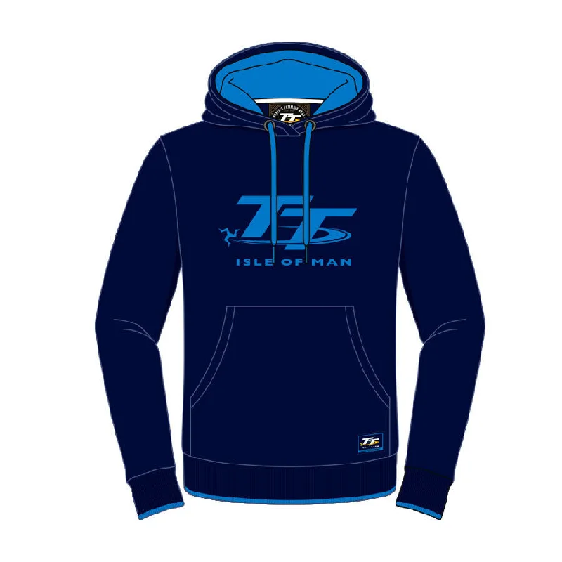 Official Isle Of Man TT Races Woman'S Navy Hoodie - 18Lh1