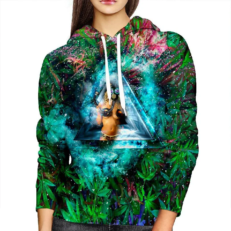 Marijuana Trance Womens Hoodie