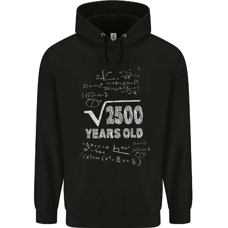 50th Birthday 50 Year Old Geek Funny Maths Mens 80% Cotton Hoodie