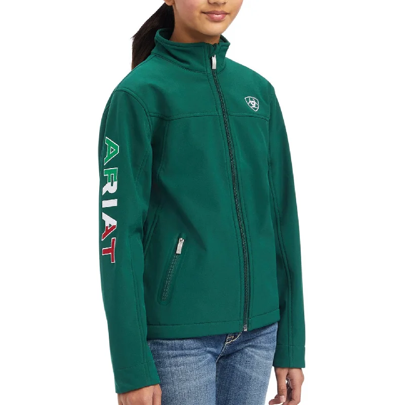 Ariat® Children's New Team Soft Shell Verde Mexico Jacket 10039202