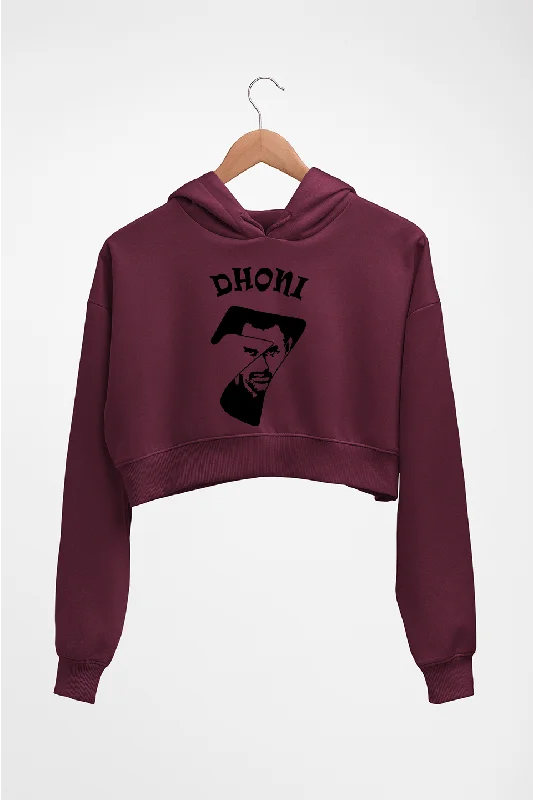 MS Dhoni (MSD) Crop HOODIE FOR WOMEN