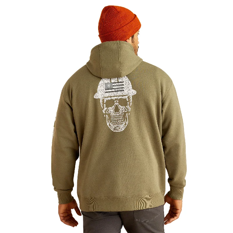 Ariat Men's Rebar Roughneck Deep Lichen Pullover Hoodie 10052721