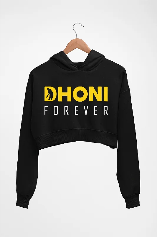 MS Dhoni (MSD) Crop HOODIE FOR WOMEN