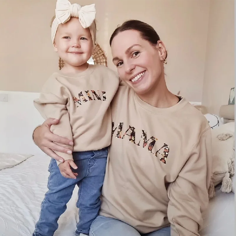 Mama & Mini Autumn Floral Matching Sweatshirts