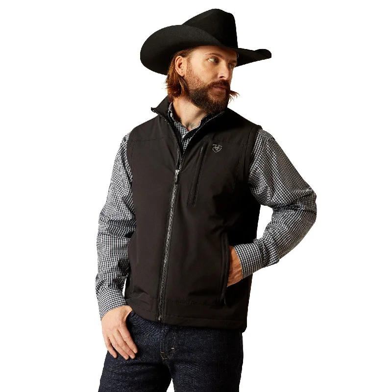 Ariat Men's Pioneer Black Full Zip Vest 10051992